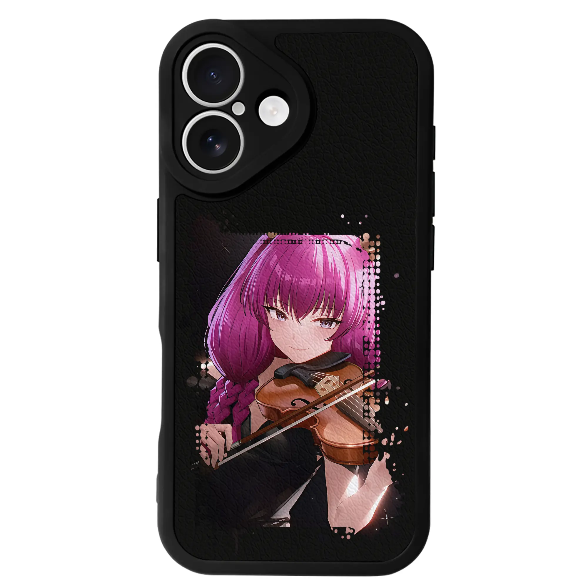 葬送のフリーレン（Frieren） グッズ,アウラ（Aura） - IPhone 16シリーズ対応 ・ シリコンスマホケース ・ レザー調 ・ 高精度フィット ・ 耐衝撃 ・ ワイヤレス充電対応 ・ 精密カット